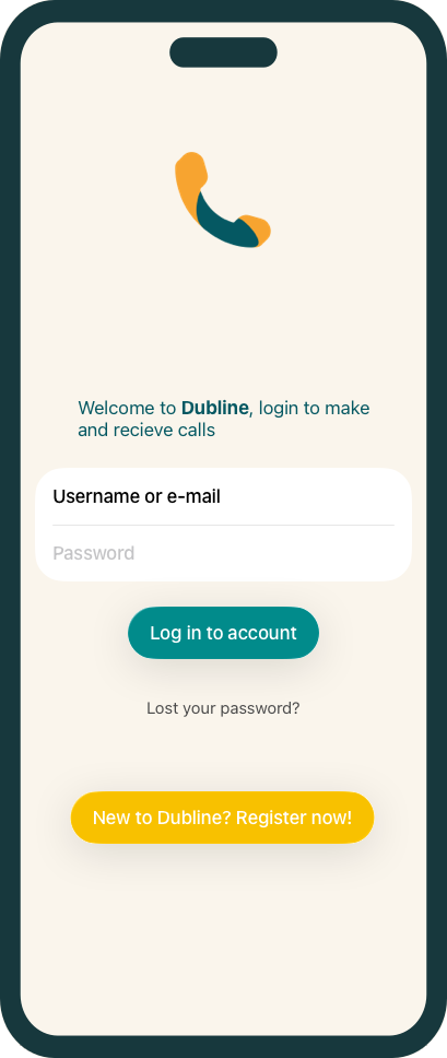 Dubline app op iPhone met Niet storen actief